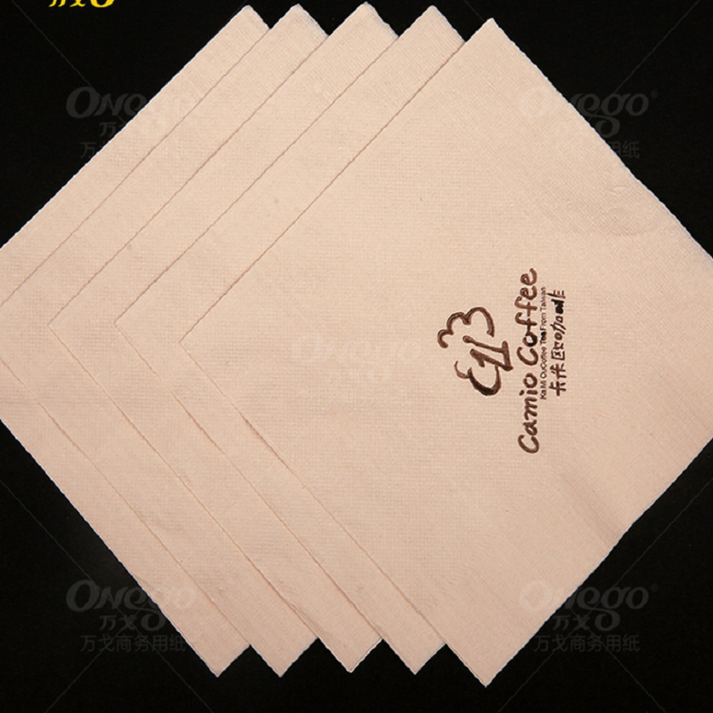 Custom Made Biodegradable Brown Paper Napkin