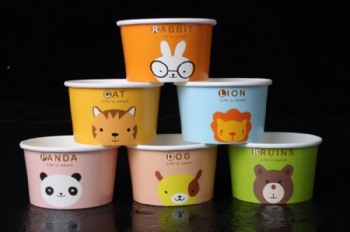 Paper Ice cream paper cups with food grade paperboard