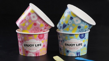 Paper Ice cream paper cups with food grade paperboard